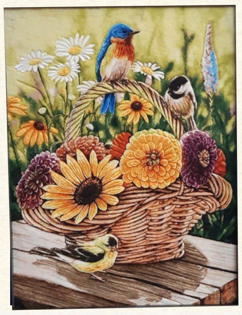 T01-BIRDFLOWER Wall Art Carpets